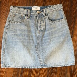 Old Navy Kids Light Blue Denim Skirt